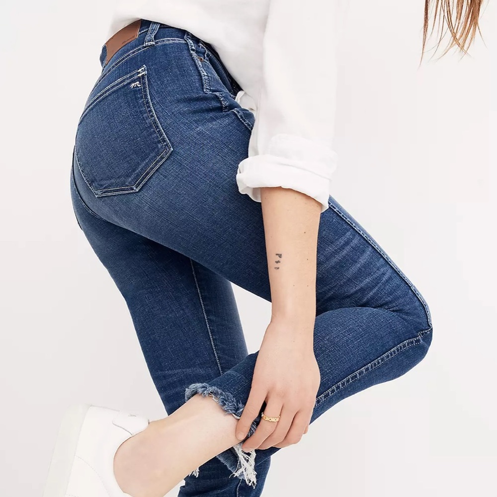 Madewell Slim Straight Jeans: Raw-Hem Edition Size 24